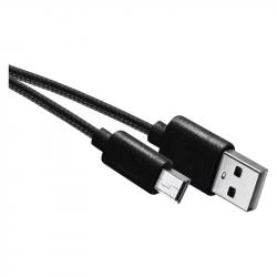 Emos USB kábel 2.0 A/M - mini B/M 2m čierny