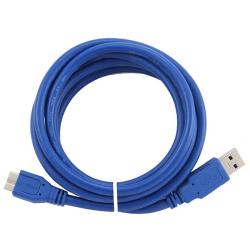 Gembird USB 3.0 A vidlica - micro B vidlica 5m modrý