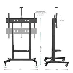 Onkron TS1991 mobilný stojan pre TV 50"-100", čierny, VESA max 1000x600