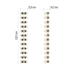 Emos Skrutková svorkovnica 12×4–6mm2, 450V, biela