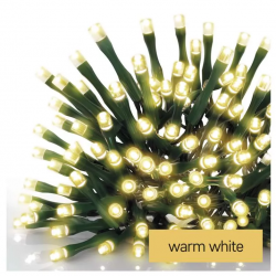 Emos LED vianočná reťaz 24m teplá biela, časovač