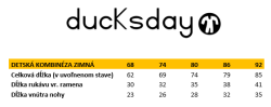 DUCKSDAY Kombinéza detská zimná Wick UNI veľ. 86,18-24 m