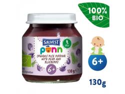 6x SALVEST Ponn BIO Pyré hruškovo-čučoriedkové s pšenom 130 g