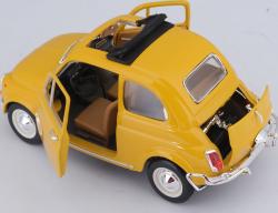 Bburago 2020 Bburago 1:24 Fiat 500L (1968) Yellow