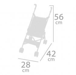DeCuevas DeCuevas 90048 Skladací kočík pre bábiky golfový SWEET 2022 - 56 cm