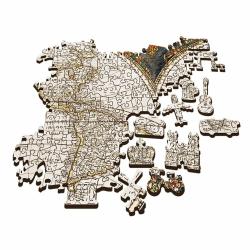 Trefl Trefl Drevené puzzle 1000 - Mapa starovekého sveta