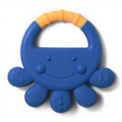 BABYONO Hryzačka silikónová chobotnica Vicky modrá 6m+