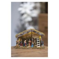 Emos LED vianočný betlehem 17cm, 2x AA, vnútorný, teplá biela