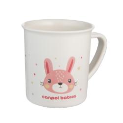 CANPOL BABIES Hrnček plastový CUTE ANIMALS - zajačik 170 ml