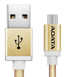 ADATA pletený micro USB kábel 1m zlatý