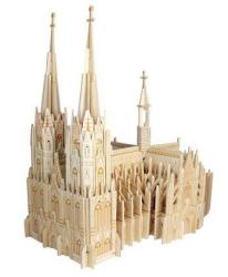 Woodcraft construction kit Drevené 3D puzzle katedrála svätého Petra