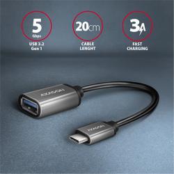 AXAGON redukcia USB-C na USB-A 20cm USB 3.2 Gen1 3A