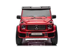 BENEO Mercedes-Benz G63 AMG 4x42 Dvojmiestne 24V, červené lak, MP4 s USB/AUX vstup, Pohon 4x4, Batér