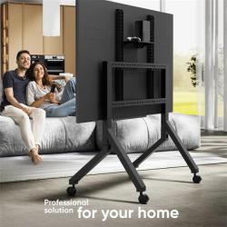 Onkron TS2081 mobilný stojan pre TV 70"-110" s držiakom, čierny, VESA max 1000x800  + doručenie zadarmo 
