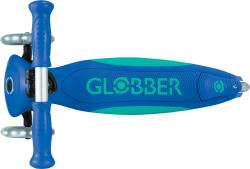 Globber Scooter Globber detská skladacia kolobežka - Primo Foldable Plus Lights V2 Navy Blue/Emerald