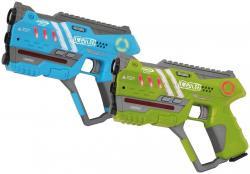 Wiky Laser hra pre dvoch 22 cm - modrá a zelená farba