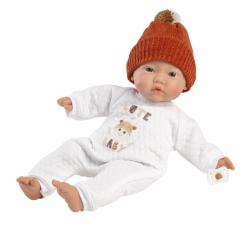 Llorens Llorens 63304 LITTLE BABY - realistická bábika bábätko s mäkkým látkovým telom - 32 cm