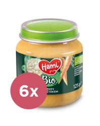 6x HAMI BIO Zeleninový príkrm Mrkva s karfiolom 125 g, 4+