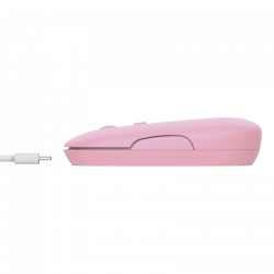 Trust Puck Rechargeable Bluetooth Wireless Mouse - pink