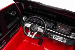 BENEO Mercedes-Benz G63 AMG 4x42 Dvojmiestne 12V, červené, MP3 Prehrávač s USB/AUX vstupom, Pohon 4x