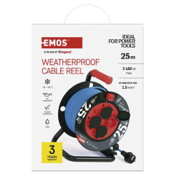 Emos Weatherproof bubon 4 zásuvky 25m 1.5mm2