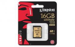 Kingston SDHC 16GB Class 10 UHS-I Ultimate (r90MB,w45MB)