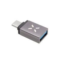 FIXED Link redukcia USB-A na USB-C sivá