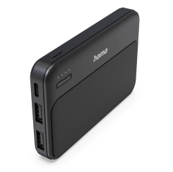 Hama Pocket 5 USB-C 5000mAh 2.1A čierny