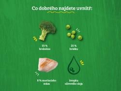 GERBER Organic detský príkrm brokolica s hráškom a morčacím mäsom 190 g