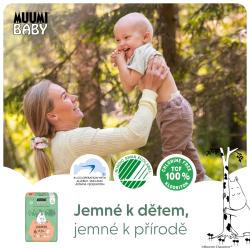 MUUMI Baby 6 Junior 12-24 kg (108 ks), mesačné balenie eko plienok