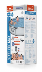 Bestway Záhradný bazén Bestway 56408 Steel Pro MAX 3.05m x 0,76m Pool Set