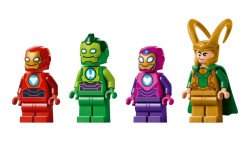 Lego Loki vs. tím Iron Mana