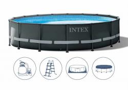 Intex_C Záhradný bazén INTEX 26330 Ultra Frame  549 x 132 cm piesková filtrácia