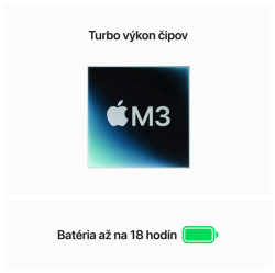 Apple MacBook Air 13" Apple M3 8C CPU 10C GPU 24GB 512GB Strieborný SK