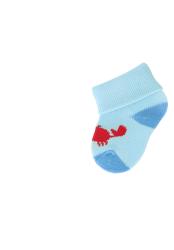 STERNTALER Ponožky morské zvieratká 3ks v balení biela chlapec veľ. 0 0-1m