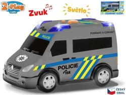 MIKRO -  2-Play Traffic Auto polícia CZ design 13,5cm voľný chod so svetlom a zvukom