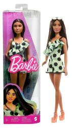 Mattel Mattel Barbie modelka – Limetkové šaty s bodkami