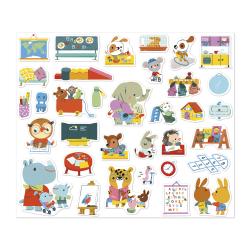 Janod Janod Stickers Samolepky Škôlka 200 ks od 3 rokov