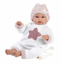 Llorens Llorens 63648 NEW BORN - realistická bábika bábätko so zvukmi a mäkkým látkovým telom - 36