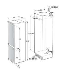 Gorenje NRKI519D61WF  + kupóny na daľší nákup 