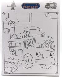 FONI-BOOK Hasičské autá maľovánky s nálepkami pre deti