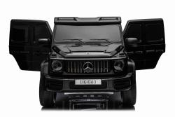 BENEO Mercedes-Benz G63 AMG 4x42 Dvojmiestne 12V, čierne, MP3 Prehrávač s USB/AUX vstupom, Pohon 4x4