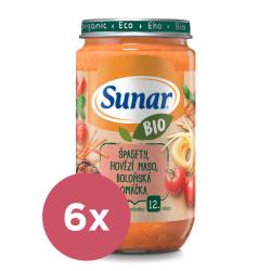 6x SUNAR BIO príkrm boloňské špa gety 12m+, 235 g