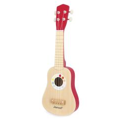 Janod Janod Drevené ukulele Confetti so reálnym zvukom 4 struny