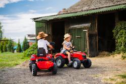 Falk FALK Šliapací traktor 4010AB Massey Ferguson S8740 - červený