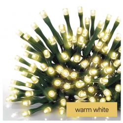Emos Vianočná reťaz Classic 120 LED, 12m, 8 módov svietenia, teplá biela