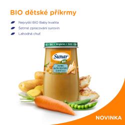 3x SUNAR BIO príkrm zelenina, pražma kráľovská 8m+, 190 g