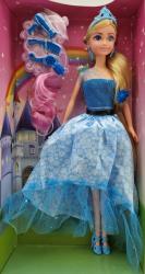 Wiky Bábika princezná s doplnkami 29cm - modrá