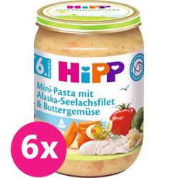 6x HiPP Mini cestoviny s aljašskou treskou v maslovej zelenine 190 g