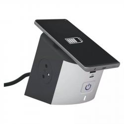 Legrand 2 zásuvky 2m s USB biely-čierny